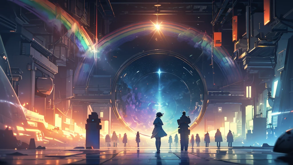 jaw, ponytail, regatta, Shirt tied at the waist, Clean the portal gun at the workbench, Morning sunlight shining through the window (zrpg style) (artwork:1.2) (figure:1.2) (Better Quality:1.2) (be familiar with) (Complex) (8k) (High resolution) (Cinema Lighting) (Sharp focus), whole body, Big Ass, thick, {Highly detailed 16k CG uniform wallpaper}, Vast landscape photography, (A bottom-up view that focuses on characters and settings), (Wide open view), (Low angle photo), (highlight: 1.2), (Low Light:1.7), (Warm light source: 1.2), Complex詳細, (Rainbow Core: 1.5), (Bright lighting), (Atmospheric lighting), 