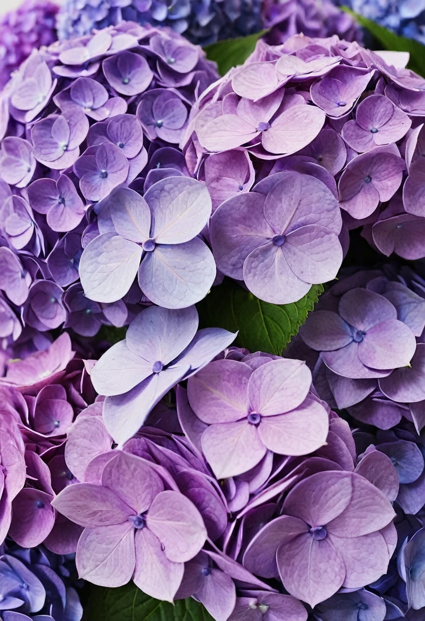 high quality、flower、hydrangea、purple、Gradation