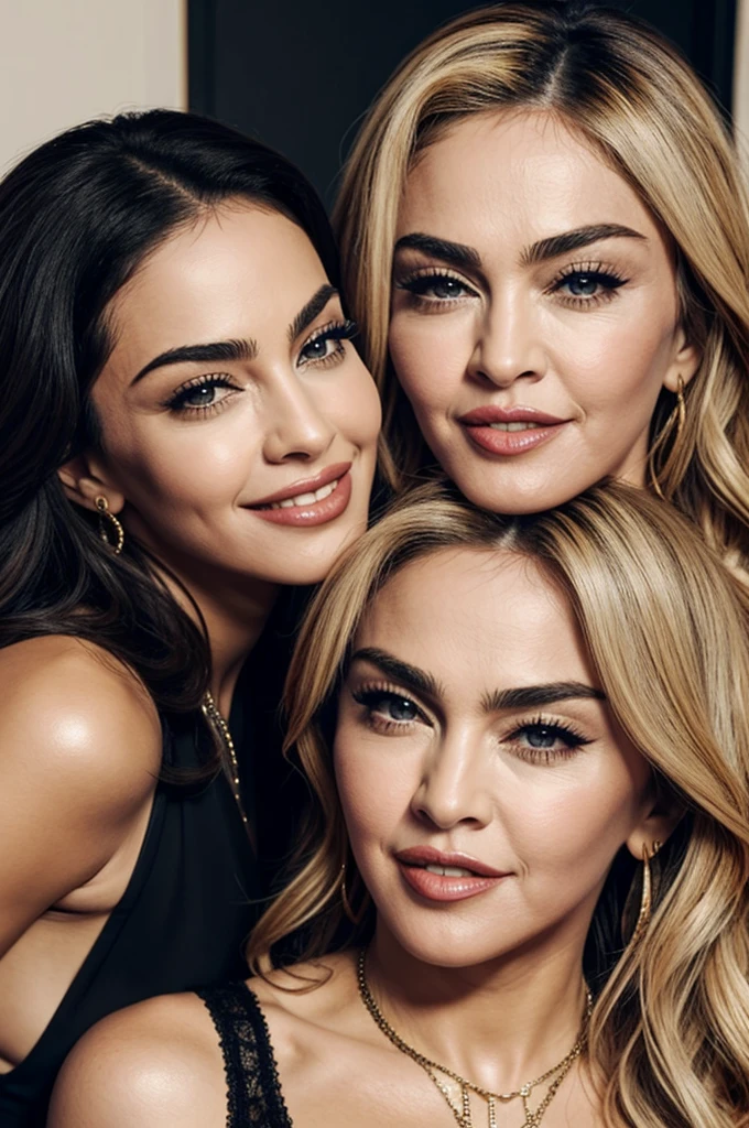 Photo of Lali next to Madonna 