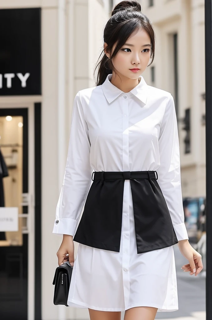 I want to create a simple creative design in white on a black background. I use it to sell clothes online. Business Name "FABWEAR CITY"
