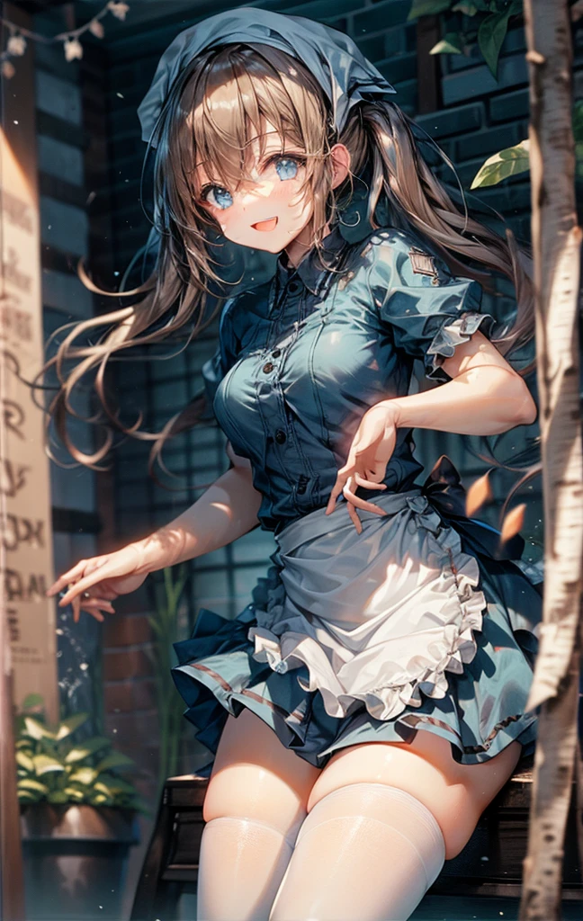 (Tabletop, Highest quality:1.2), Cowboy Shot, alone, One Girl, Kaho Hyuga, smile, View your viewers, Holding Tray, Twin tails, Head scarf, Maid, Frills, Blue Shirt, Waist apron, puffy short sleeve, Blue Skirt, Thighs Thighs Thighs Thighs, White glow,
One Girl, Sex, On the bed, throw, , Mission Grab, Missionaries, Tabletop, Highest quality,Mission Grab,Doggie Grab,kawashiro nitori