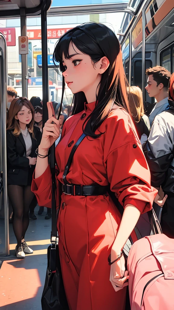 (super flat, flat shading, flat color:1.1) , Masterpiece, perfect anatomy, Females having sex with females, public transport, hot, multiple females, fingering, female orgy, female crowd, bdsm, lesbian orgy scene, latex, bound, tied up, fisheye lens, female domination, rough, lesbian, yuri