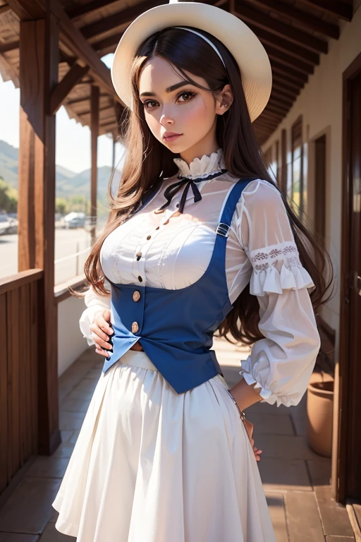 (8K, Raw photo, Best Quality, masutepiece:1.2), high-definition RAW color photography, professional photograpy, cowboyshot, (Realistic, photographrealistic:1.37), ((Best Quality)), 25 year old woman, Cinematic Light, (finerly detailed face:1.2), (masutepiece:1.5), (Best Quality:1.2), (Mole:0.5), Colossal tits, (Smiling:1.1), braid, (Skirt lift:1.2), Ribbed white panties, White panties with ribbon, Crotch line, bowtie, (Detailed Maid:1.2)