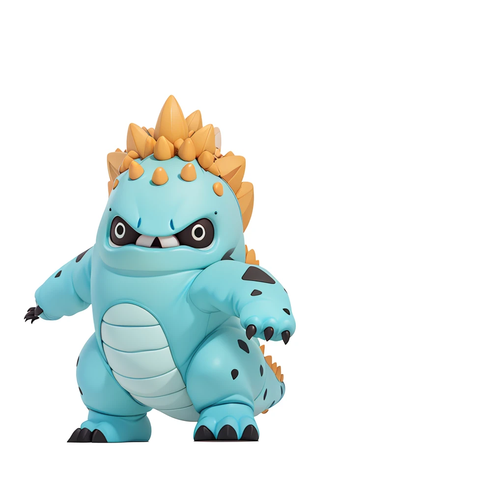 Blue monitor lizard,Chubby,Like a dinosaur,The carapace forms its back like a mountain range.,Black claws,Some black spots on the body,belly,game character,Attack weapons,,Isometric,xxxxxxxx cartoon 3d model,Low Poly,3D Art,C4D,octane
rendering, 3D Rendering, Ray traction, Clay Materials, Pixar Trends, Animated Lighting, Depth of Field, Super Detail, Pastel colors, mockup, Clean background, Delicate gloss, Soft focus, oc, Blender, intellectual property, best quality, 8k--s 250--v 5.1