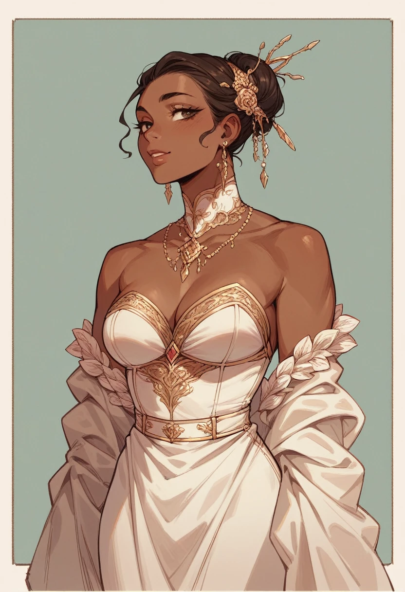 beautiful woman, BROWN SKIN, outfit