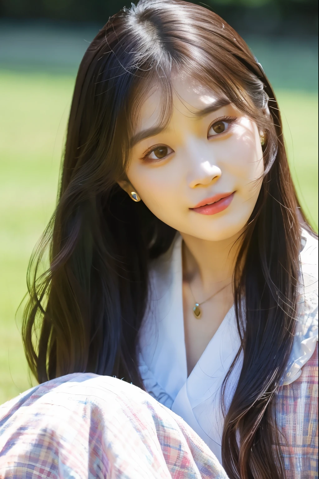 a close up of a woman wearing a tiable and a dress, jaeyeon nam, park ji-min, jinyoung shin, sun yunjoo, hwang se - on, portrait of female korean idol, lalisa manobal, lee ji-eun, lee ji - eun, heonhwa choe, sakimichan, seseon yoon