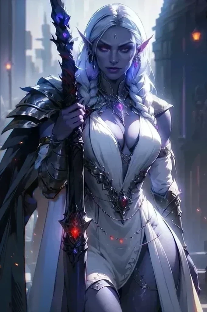 blue skin