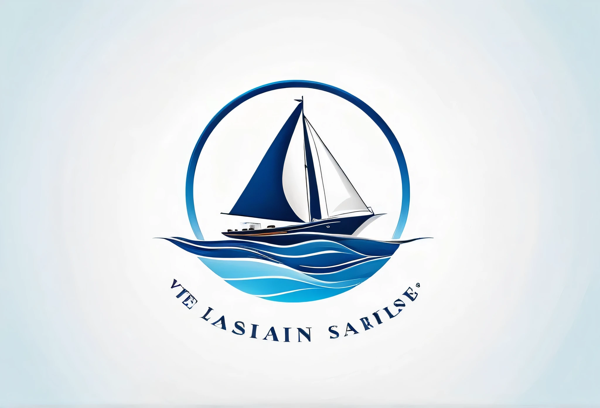a stylish logo of a real estate company
 sea-inspired logo
 Logos with the image of yachts and sailboats

 The theme is,
 With a message that we will go out together to the ocean of real estate sales and deliver it to the land safely.

 Light blue and blue designs

 Pretty cool
 Stylish design
 chic and modern design

 White background