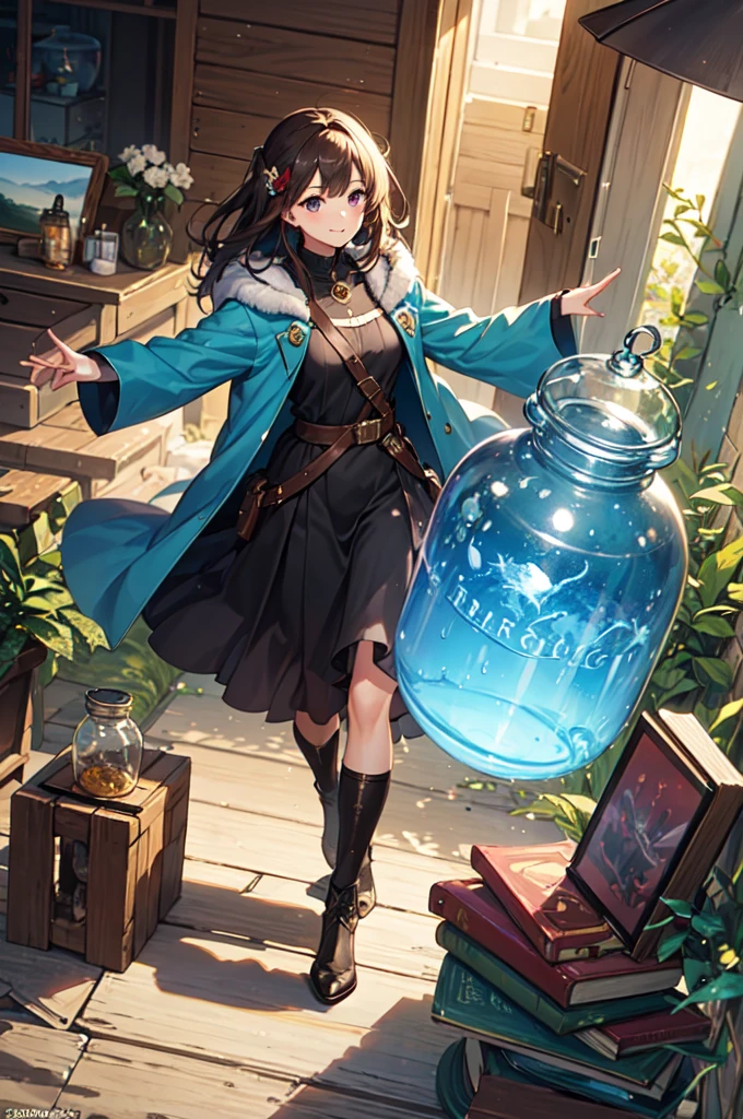 One girl,20-year-old,Wizard,Fantasy World,Dragon Sealing Jar
