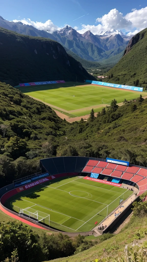 State-of-the-art arena soccer stadium in the Ecuadorian wilderness 