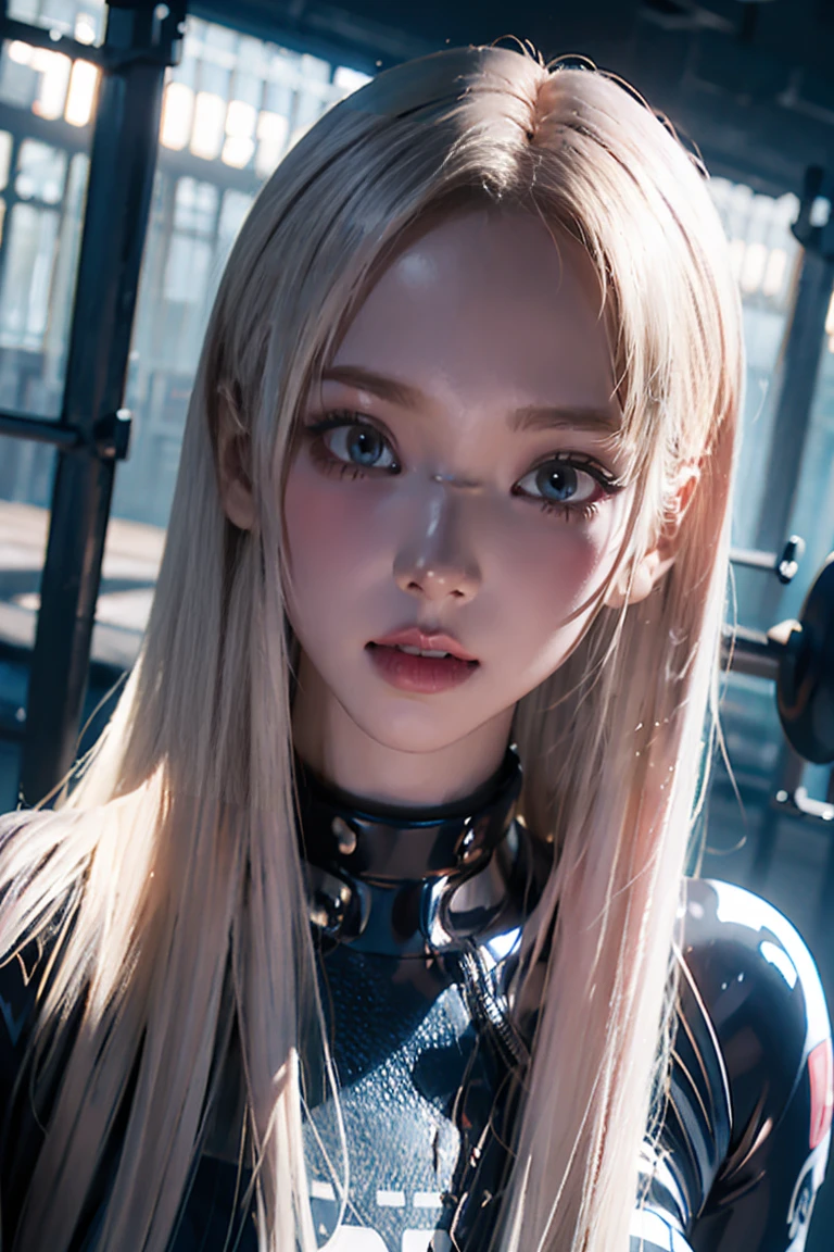 Gothic woman, blonde, background cyberpunk city, sexly, seminua, pelada, nua, porno, seios grande, mamilos, vagina