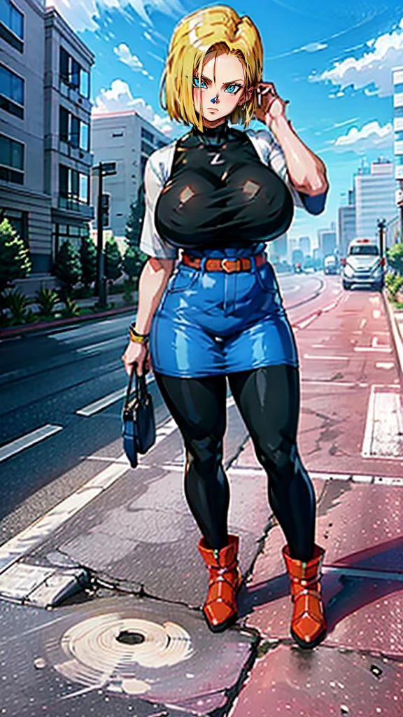 supergirl, pureerosface_v1, sticker of a girl from dc comic, full body, Kim Jung gi, , (gigantic breasts breasts 1.6),soul, digital illustration, comic style, cyberpunk, perfect anatomy, centered, approaching perfection, dynamic, highly detailed, watercolor painting, artstation, concept art, smooth, sharp focus, illustration, art by Carne Griffiths and Wadim Kashin ,, (masterpiece, best quality, ultra-detailed, best shadow),, In the style of Neon Genesis Evangelion, you find yourself standing on a desolate, post - apocalyptic wasteland, as the distant ruins of a massive city loom on the horizon. The sky is filled with ominous clouds, as a massive creature towers in the distance, huge breast, gigantic , titsnipples, curvy, thicc