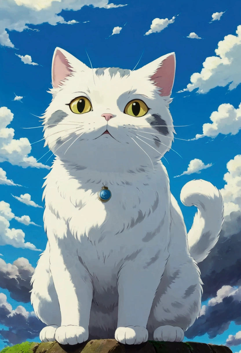 Ghibli summer Cat cumulonimbus