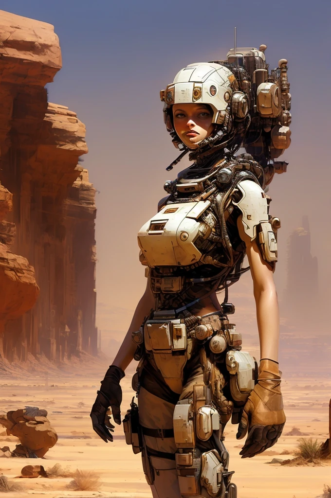 masterpiece,best quality,wasteland,on a desert,1girl,half-body,