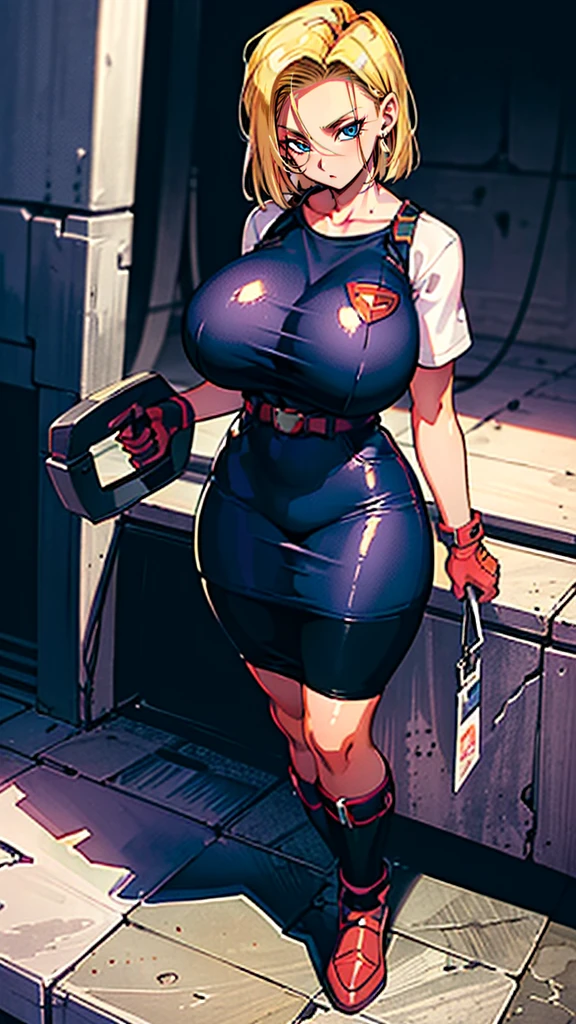 supergirl, pureerosface_v1, sticker of a girl from dc comic, full body, Kim Jung gi, , (gigantic breasts breasts 1.6),soul, digital illustration, comic style, cyberpunk, perfect anatomy, centered, approaching perfection, dynamic, highly detailed, watercolor painting, artstation, concept art, smooth, sharp focus, illustration, art by Carne Griffiths and Wadim Kashin ,, (masterpiece, best quality, ultra-detailed, best shadow),, In the style of Neon Genesis Evangelion, you find yourself standing on a desolate, post - apocalyptic wasteland, as the distant ruins of a massive city loom on the horizon. The sky is filled with ominous clouds, as a massive creature towers in the distance, huge breast, gigantic , titsnipples, curvy, thicc