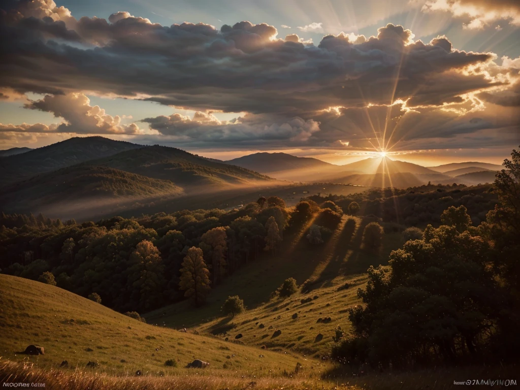 a sun halo in the sky, dramatic sky, sunlight rays, atmospheric phenomena, sun shining through clouds, sun halo effect, beautiful natural scenery, serene landscape, tranquil environment, idyllic scene, breathtaking view, awe-inspiring nature, (best quality,4k,8k,highres,masterpiece:1.2),ultra-detailed,(realistic,photorealistic,photo-realistic:1.37),landscape,dramatic lighting,warm color tones,soft focus,atmospheric perspective,cinematic composition