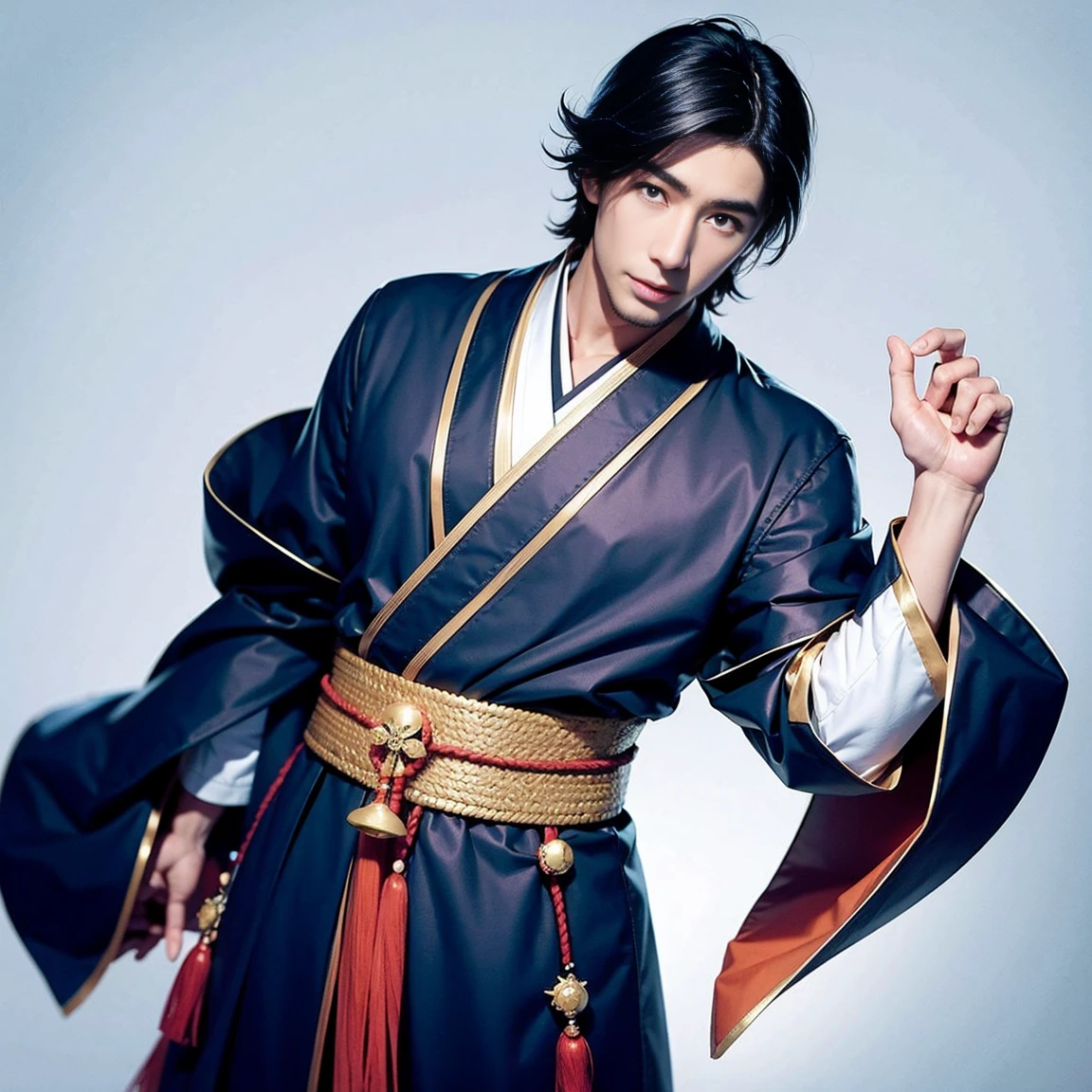 illustration style japanese handsome man male