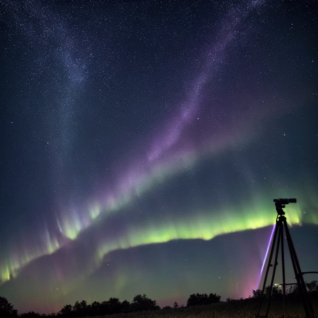 Starry Sky、shooting star、unlimited、Aurora
