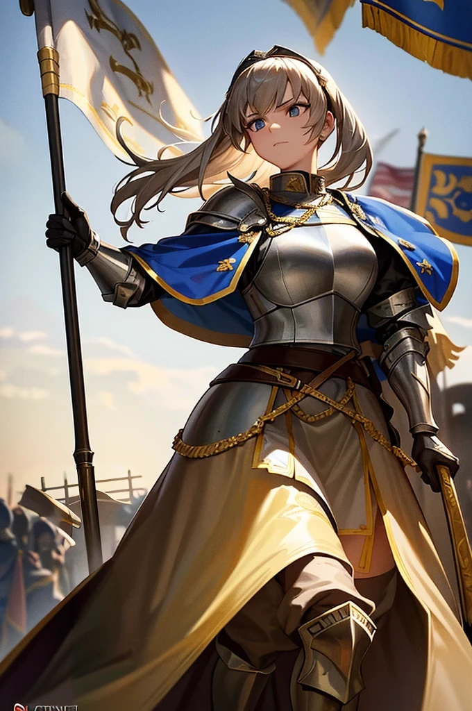 make the end of the flag's pole