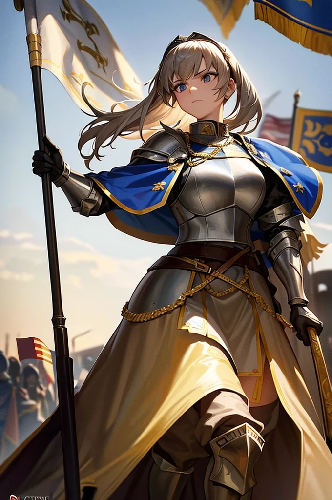 make the end of the flag's pole