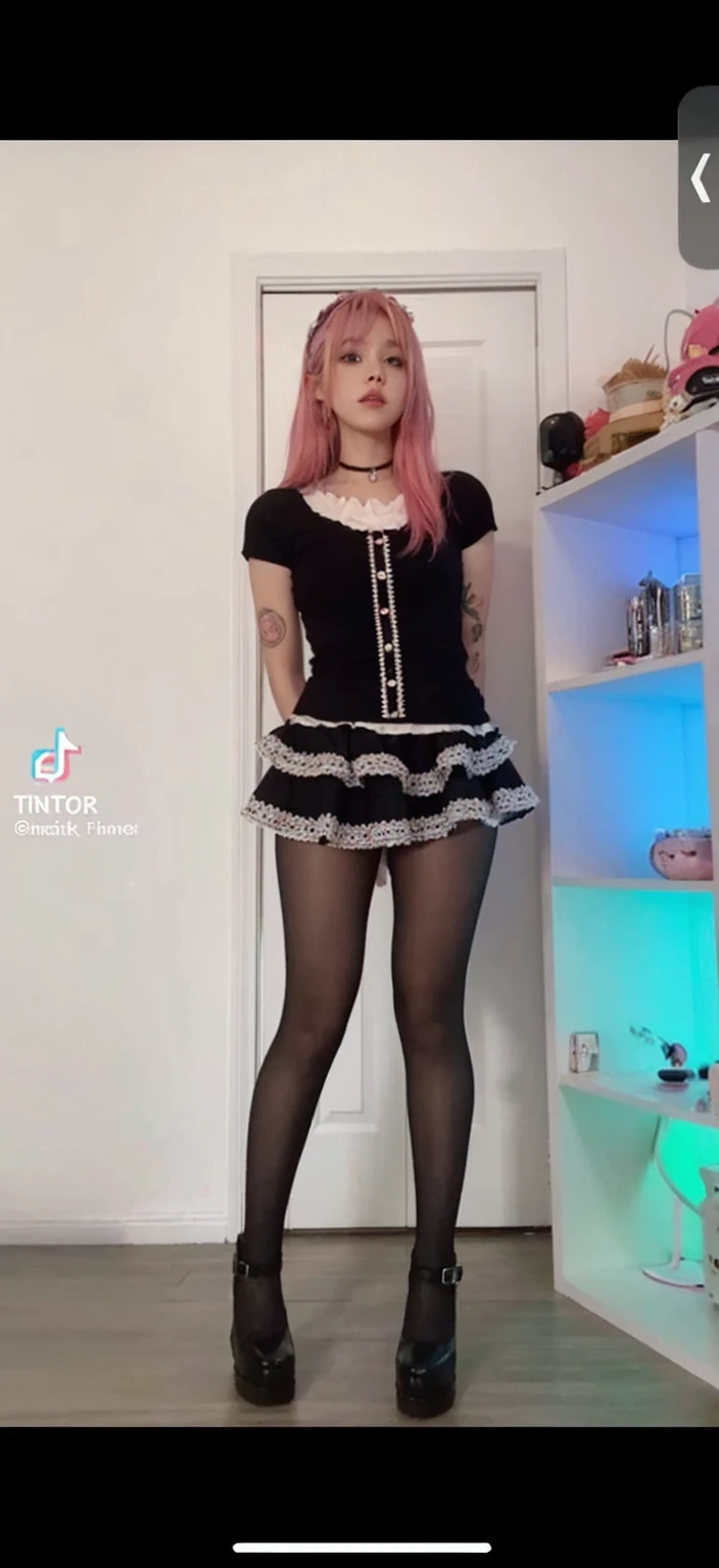 Leave it as it is, enhance it, pretty face, cute face, pink hair, dark pink hair