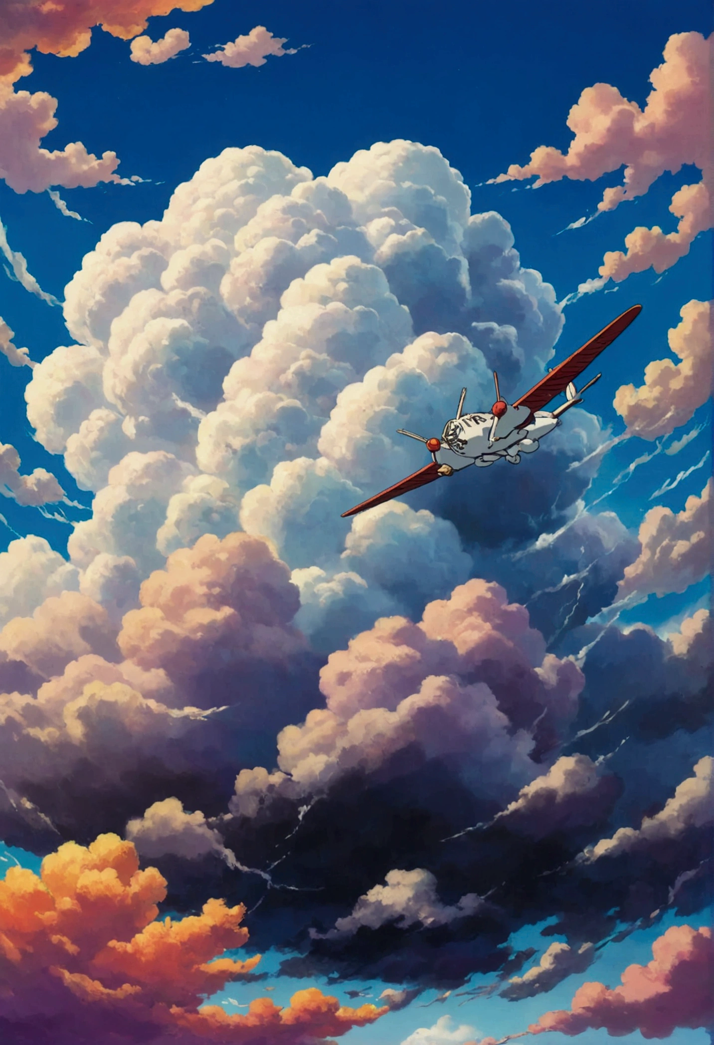 Ghibli　Flying cumulonimbus cloud