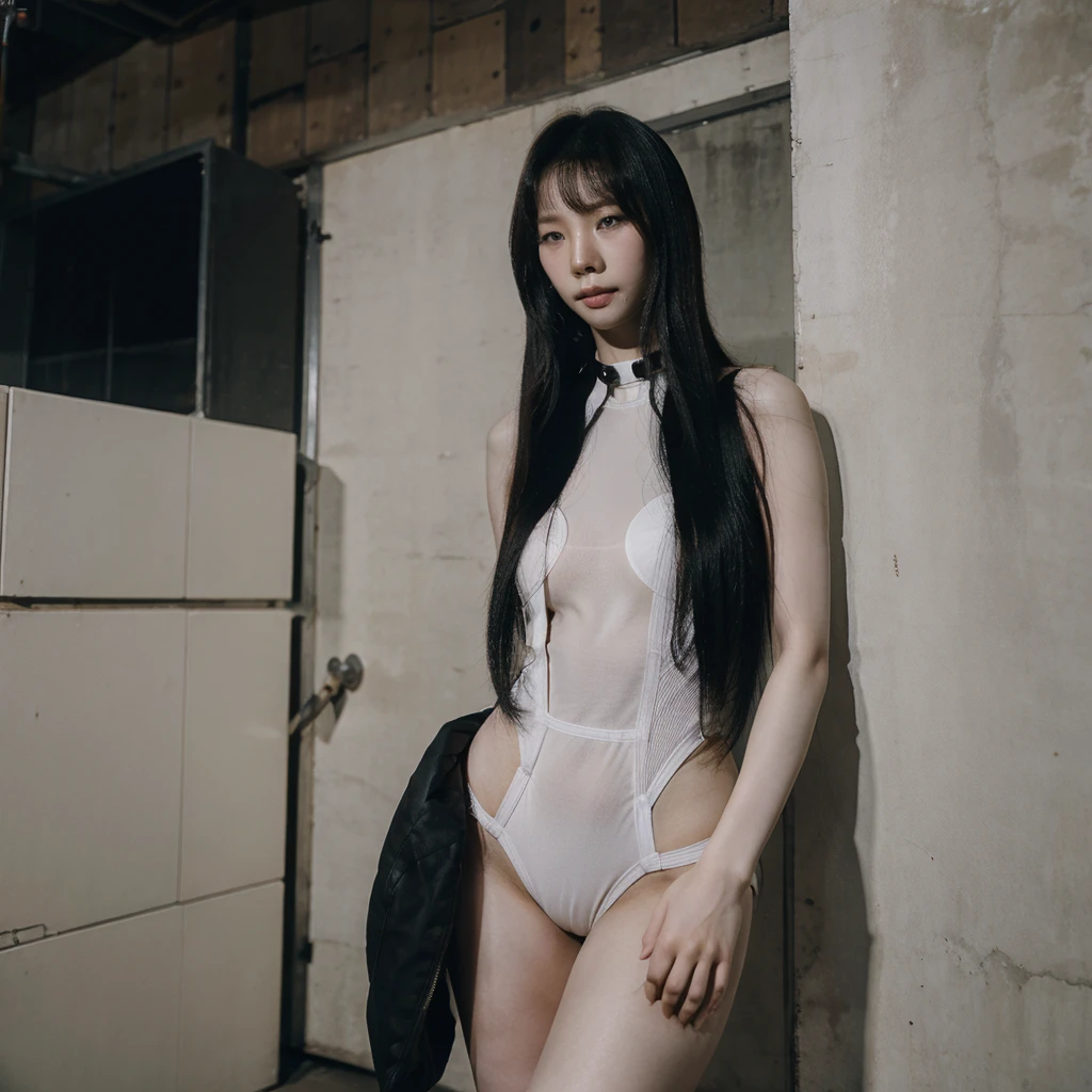 Hot korean woman wearing bodysuit