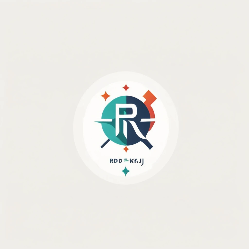 Logo,
A Logo for a 公司名RDKJ，Must have the letters RDKJ，Pure white background，Add a simple line art
),LogoRedAF
,