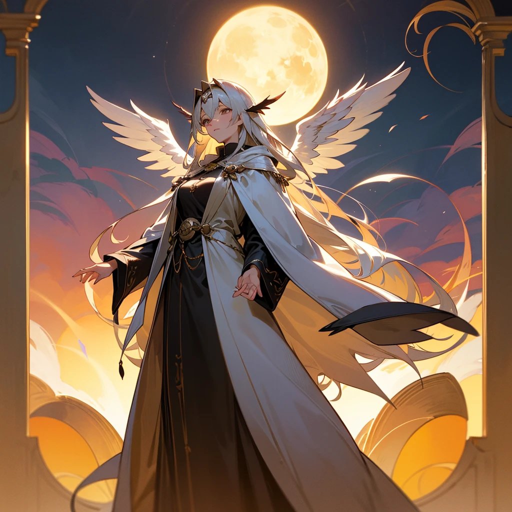 high resolution、The Archangel motif、A dignified, elegant and refined adult woman。Angel of Death。
Long hair、Large angel wings growing、Image of tea。Wearing a hood。
Standing、Hall々It is said that。
like medieval europe、Fantasy、美Shii、god々Shii。image of the sun。