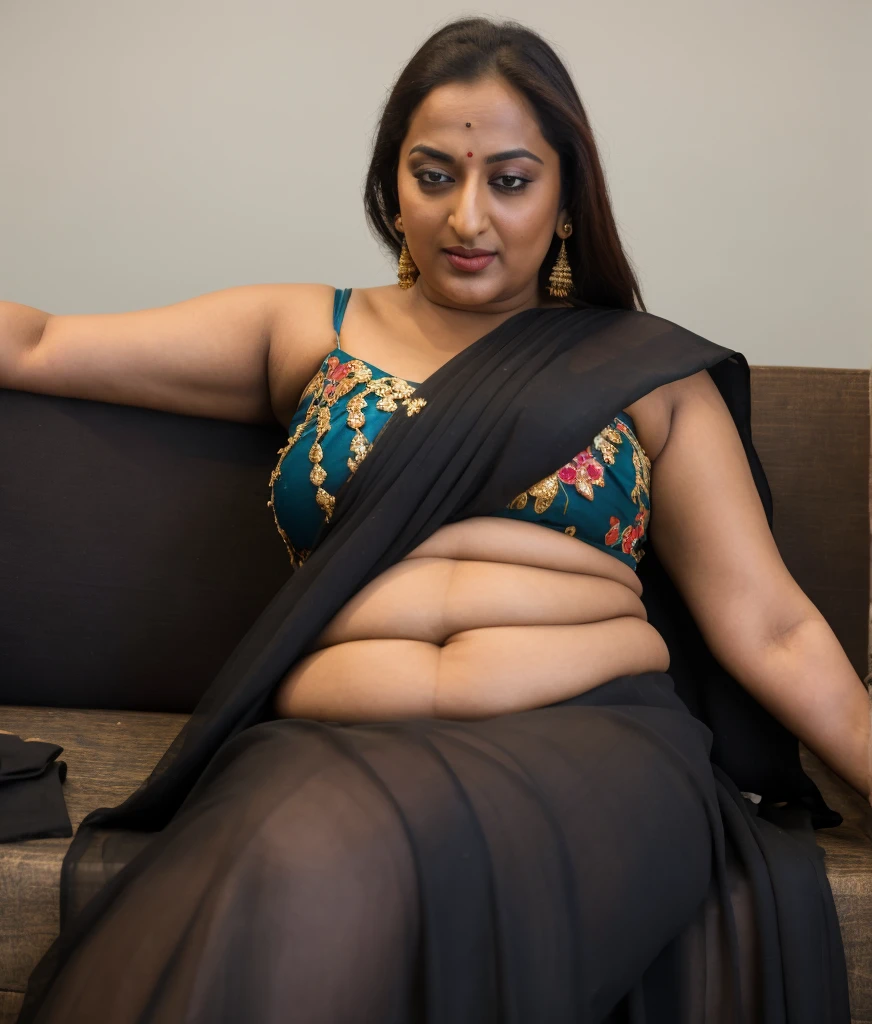 Foto RAW, photorealistic, photography, full body shot, 60 years old Woman, mascara, eye kajal, juicy figure, master shot, perfect eyes, goddess like beauty, pierced eyes, perfect thick chubby mallu Desi aunty bhabhi, Wearing a Stanapatta, a chest-band.Saree model, model Photography, Indian saree shoot, Indian traditional wear advertising photography, traditional wear brand shoot, face of Indian actress Sonakshi Sinha, masterpiece, realistic, realism, incredible details, pleasure, photorealism, detailed skin, skin pores, high contrast, photorealistic Artstation 8k HD digital art trend of high definition and detailed realistic skin texture, ultra detail, realistic skin texture, armature, best quality, ultra high definition, (photorealistic:1.4),, high resolution, detail, raw photo, sweat, Re sharp, by Lee Jefferies Nikon D850 Film Stock Photo 4 Kodak Portra 400 Camera F1.6 Lens Rich Color Ultra Real Realistic Realistic Textures Dramatic Lighting Unreal Engine Trending at Art Station Cinestill 800,(pele altamente detalhada: 1.2), 8k UHD, DSLR, soft-lighting, alta qualidade, grain of film, Fujifilm XT3,she didn't like to wear blouse or bra, she is happy to wear only saree, she hates blouse or bra, highly detailed hairy armpits, hyper realistic skin, skin pores, sweat, veins, stubble armpits, erotic temptation, appealing figure, appealing body language, fleshy arms, horny desi indian mommy, she wants to dominate young boys by showing her tempting figure, irresistibly hot, armpits hair clearly visible, freckles 0.2, stretchmarks 0.2,