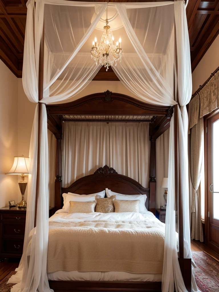 Luxurious room with canopy bed