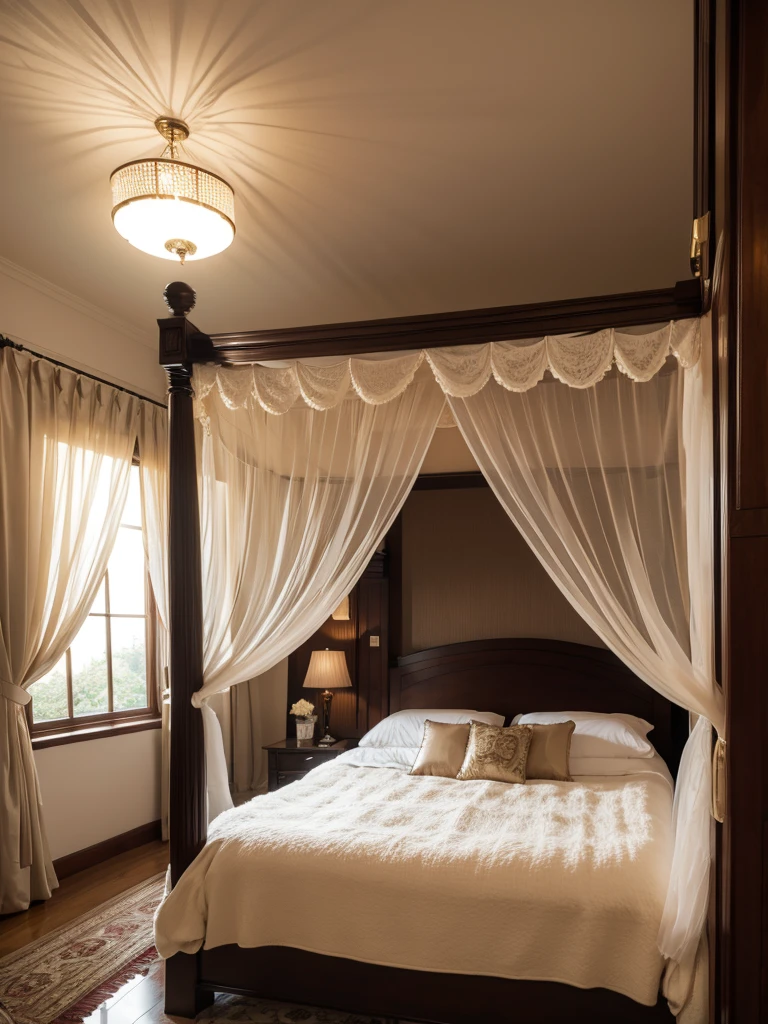 Luxurious room with canopy bed