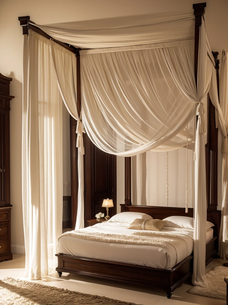 Luxurious room with canopy bed