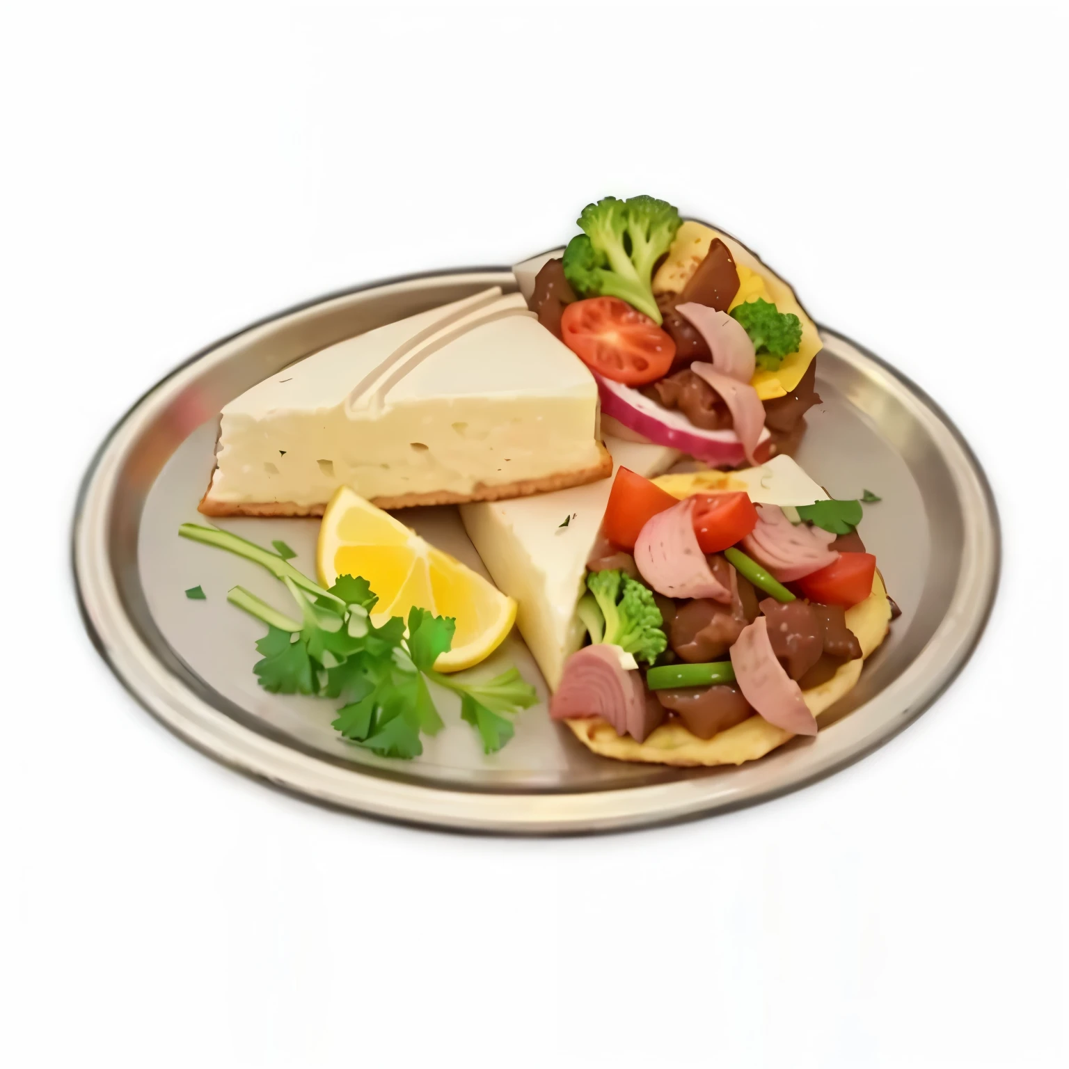 A tray of food,There's a sandwich and a slice of lemon., Fan Favorites, Kebabs, Tacos, 提供A tray of food, delicious food, Gyroplane Zeppeli, serve on a plate, ❤🔥🍄🌪, Service recommendations, Game image, Taco, unedited, mouth watering, Fleshy, beef, appetizing, mekka, Genzoman
