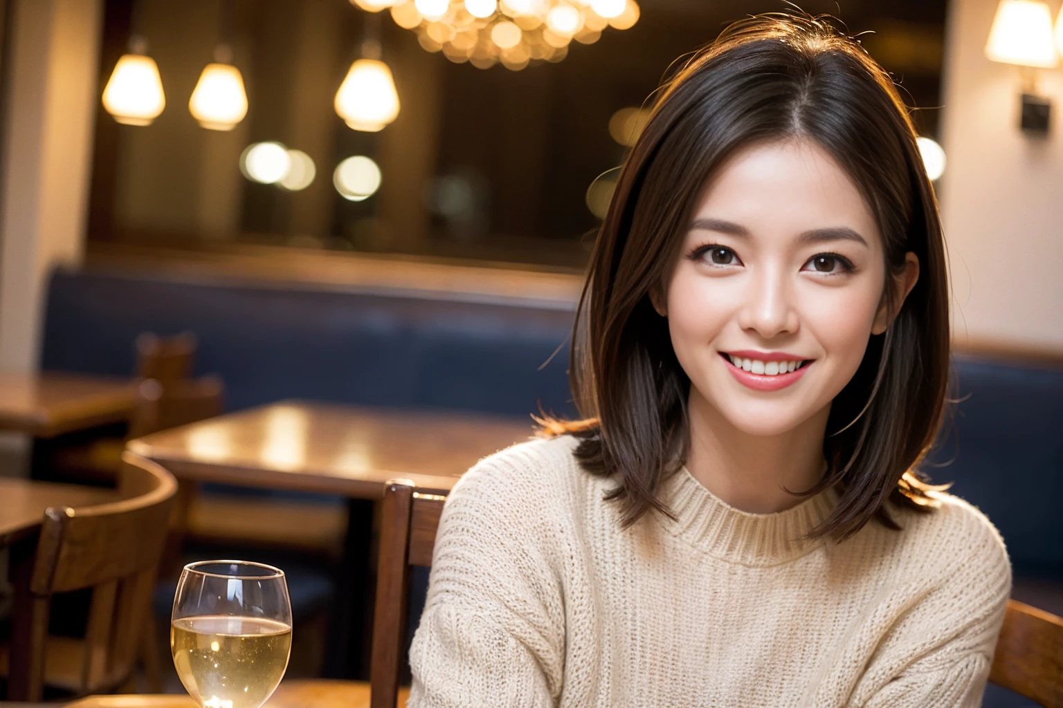 (Realistic:1.1),(masterpiece,Highest quality),8k,((Two Women)), (40 years old), 42 years old, slimカップル、modelカップル、actress男優、Tight waist,Upper Body,full-course dinner、wine 、Amazing view of the sunset sky and clouds、Perfect Anatomy, Brown Hair, Short Hair,Random Hairstyles,((Highly detailed face and eyes:1.2))(cute顔:1.4),美しいactressの顔,Perfect golden ratio face,Long sleeve shirt、dress,(smile:1.2)、Shortcuts、cute、(Realistic, Intricate details:1.2), A bright smile、short hair,Bright Face、赤wine 、Appetizers、Italian food、wine bottle、Champagne、スパークリングwine、Brown Hair、Shortcuts、(slimな顔), (The body is slim), (Brown Hair), (Shortcuts), cheeks turn a little red,restaurant, In a prominent place (From the waist up) Nova Frog Style, actress, model, Upper Body, 白wine, slim, wineグラス,