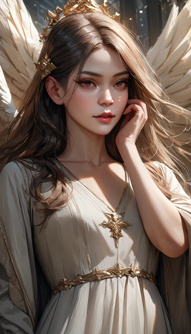 masterpiece , modern, Verism, masterpiece, super detail, best quality, 4K , Realistic:1.37, Angel ,Fantasy