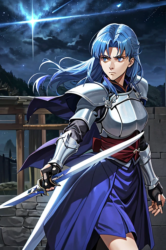 Highest quality,High resolution, ((Fate stay night)) ,(Lancer),One person,Lancers,spear,(blue_coat),male,One personで,Middle Age,strongest,Anime Style,(blue_Hair Color)(Night Sky_background),(Limbs),(Full Finger),(Accurate fingertips), (The finer details), (Super detailed),(Japanese sword:),4K,(high resolution),whole body, (Front angle), Looking at the camera,masterpiece,(Subtle details),(Intricate details),Octane Rendering,(Hyper Detail),