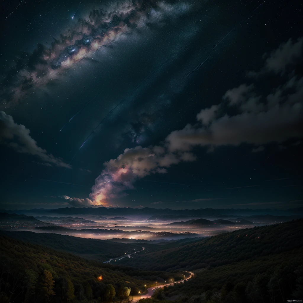 Greatest Quality, the best imagenary scene, Beautiful sky,beautiful nebula,best epic galaxy, imagenery sky,dynamic star colourfull,fantasy flower,fantasy word,utopia sky,utopia world,heavenly sky,super epic sky, colourfull sky,moonlight,dramatic scene,flower area,interstellar dimension,high definition art,the greatest Quality art,powerfull art,top special art,professional art,beautiful forest,fireflies,natural flora,glowing light flower, best lanscape,epic wallpaper,tranquil night