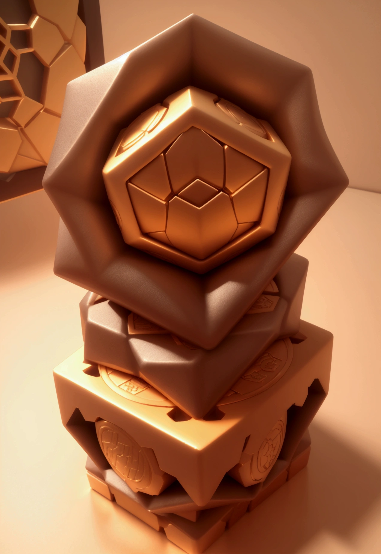 A hexagonal currency,Game item icon,3D medallions,Band thickness,Isometric,,C4D,Blender rendering,high quality,High Detail