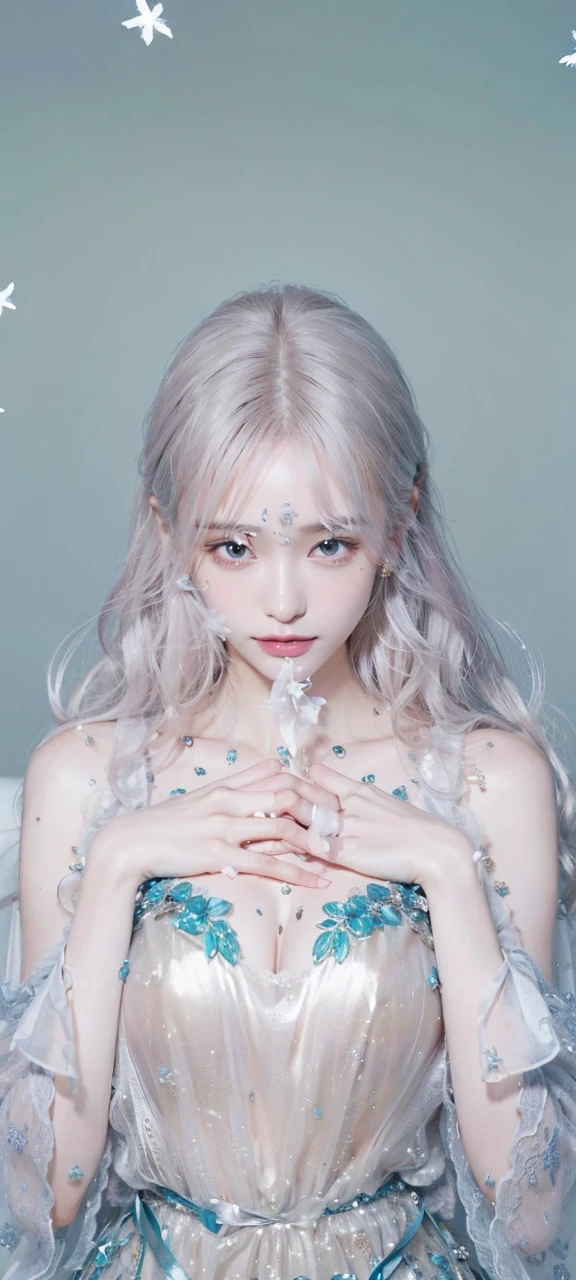 absurdres, RAW photo, extremely delicate and beautiful, masterpiece, Best Quality, ultra high resolution, 16k, hyperrealistic, ultra-detailed, Very detailed CG 8k wallpaper, Beautiful Lighting, Perfect Lightning, Realistic Shadows, perfect anatomy, super Detailed skin, perfect figure, Japanese woman, late 20s, very Slim body, narrow waist, very small head, handsome detailed woman, very detailed eyes and face, realistic face proportions, Stunning detailed eyes, Realistic beautiful face, very small face, Realistic small beautiful eyes, double eyelids, makeup, tearful mole, mole on chest, earring, bare legs, beautiful and very thin legs, beautiful and very thin thighs, (((yuri))), (((((3 girls))))), (((very huge round breasts))), (((full body shot))), short hair, wavy hair, (((dress shirt))),