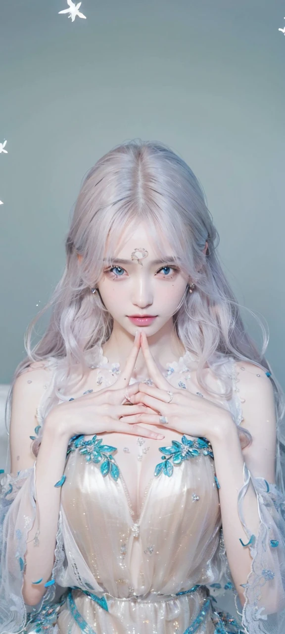 absurdres, RAW photo, extremely delicate and beautiful, masterpiece, Best Quality, ultra high resolution, 16k, hyperrealistic, ultra-detailed, Very detailed CG 8k wallpaper, Beautiful Lighting, Perfect Lightning, Realistic Shadows, perfect anatomy, super Detailed skin, perfect figure, Japanese woman, late 20s, very Slim body, narrow waist, very small head, handsome detailed woman, very detailed eyes and face, realistic face proportions, Stunning detailed eyes, Realistic beautiful face, very small face, Realistic small beautiful eyes, double eyelids, makeup, tearful mole, mole on chest, earring, bare legs, beautiful and very thin legs, beautiful and very thin thighs, (((yuri))), (((((3 girls))))), (((very huge round breasts))), (((full body shot))), short hair, wavy hair, (((dress shirt))),