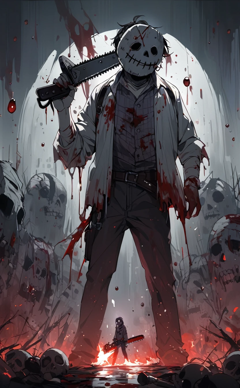 4k、Like a horror movie、blood droplets、Leatherface、Chainsaw