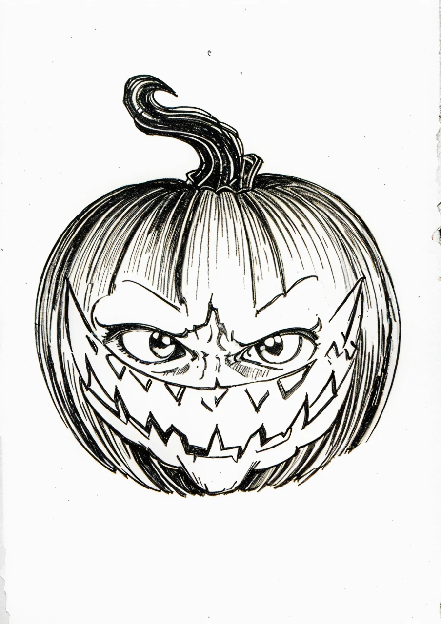 dark scary horror 1980s sketch Halloween