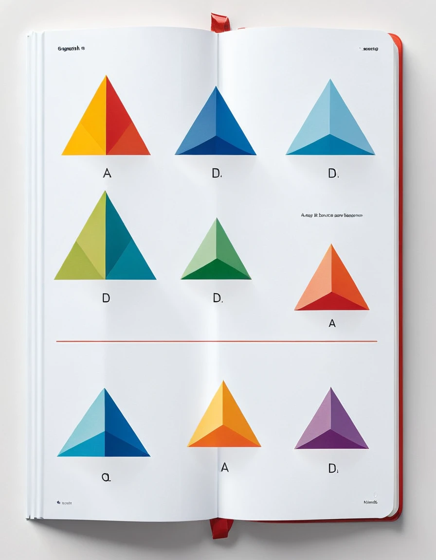 generate texture of 3 basic shapes, circle, square a,d triangle in random colors, (simple background: 1.8), white background, simple shapes, lineart, flat colors, kids book