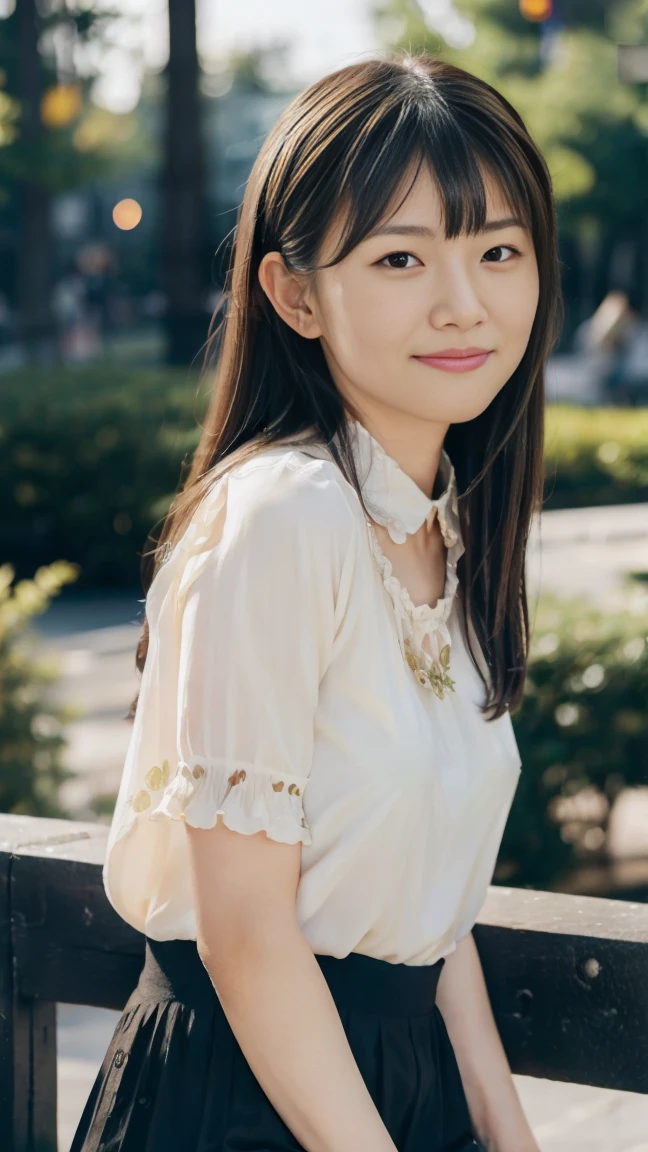 ((from below:1.5)), ((whole body:1.5)), (ultra detailed), (masterpiece), (best quality), Highest quality, Realistic, Surreal, Highest quality, Extremely detailed CG, Very delicate and beautiful, 16K wallpaper, High resolution, 1 Girl, 38歳の日本people女性, (small eyes:1.5), ((Two very small moles on my right cheek:1.5)), (Skin dents), Medium Chest, (Professional Lighting), (University campus at night), people々, Long Hair, (bangs:1.5), ((blouse:1.5)), (I wore it:0.8), Nice, bloom, Floating Hair, (Dynamic pose:0.6), BREAK ((in the night:1.5)), Beautiful moonlit night sky, bench, Sitting, Spread your legs, (Shy Smile:1.2), Thin lips, slim, (Highly detailed face), (Highly detailed facial expressions), (Face the front completely:1.5), ((Looking into the camera:1.5)), Slender body, Large file size,