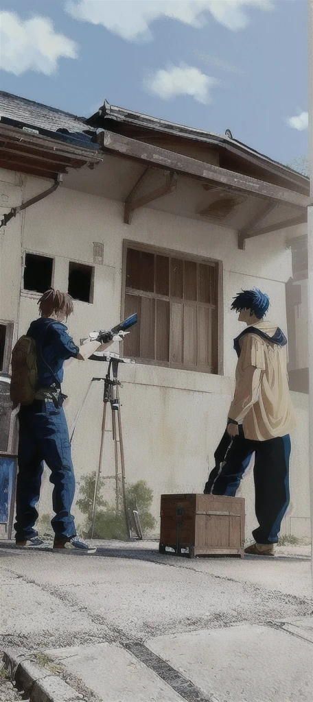 Create a painting based on this scene, Anime，Technology，Special Effects