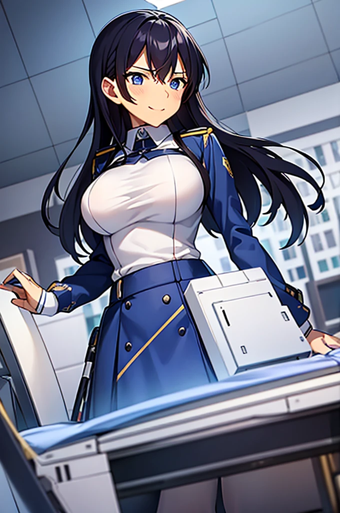 Space Battleship Yamato、Kaoru Niimi、big tits milf、big tits milf、big tits milf、Information analysis professional、青みがかったショートヘアに下縁glassesとピンクのヘアピン、Barrette、glasses、uniform、belt、science girl。He is a technical officer and information chief on Yamato.。To belong to the technical department、Women&#39;s uniforms are blue with black lines.。A talented woman who can be called the right-hand man of Chief Engineer Shiro Sanada.。Specializes in hostile technology analysis and information analysis。in psychology、