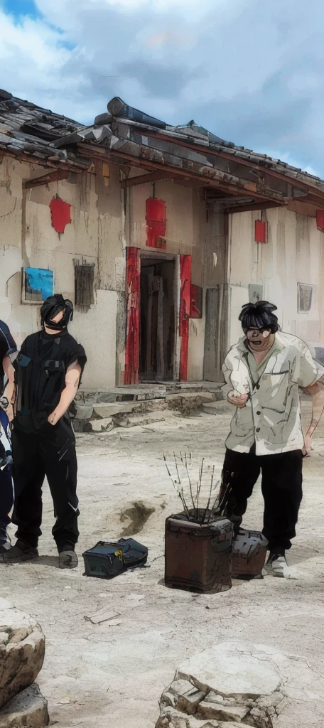 Add some effects to this photo, Technological special effects,Cool,Cyberpunk,Anime,Technology
