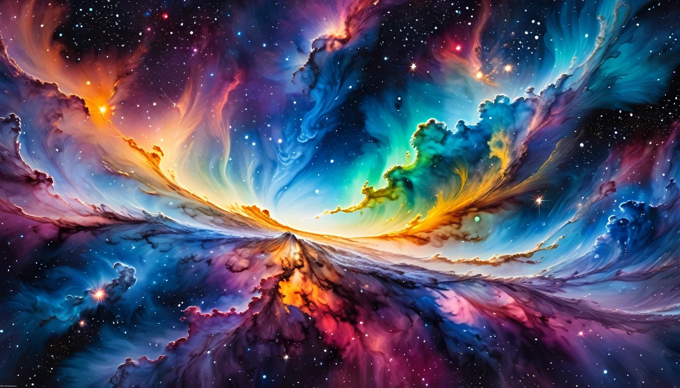 [Flying Whale, To The Wind, baroque:20]:BG[Nebula IC434] (Art by Slawomir-Maniak), Lush watercolor palette canvas/acrylic, Intricate, Extreme detailing, Complex key, ((Single Shot)), ((Best Quality)), ((Masterpiece)) , ( (Realistic)), (IDEAL), 8K, impressionism: 0.2 Обои Full HD