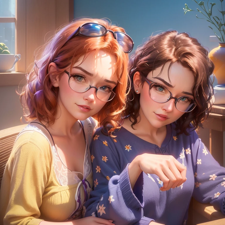 there is a woman and a that are sitting together, pixar portrait 8 k photo, animated film, animated movie still, disney pixar movie still, photorealistic disney, disney render, by Pixar, frame from pixar movie, cg artist, in style of disney animation, bright macro view pixar, animated movie, pixar render, still from a pixar movie